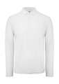 Heren Polo Lange Mouw B&C ID.001 White